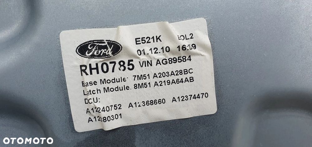 Mechanizm podnośnik szyby prawy przód Ford Focus MK2 Lift - 5