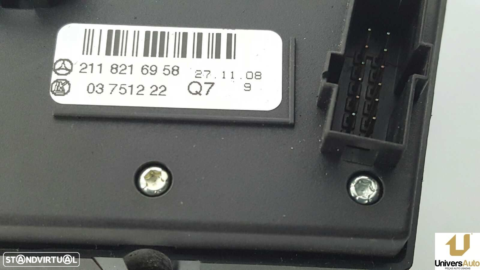 INTERRUPTOR DO SENSOR DE ESTACIONAMENTO MERCEDES CLASE E (W211) FAMILIAR 280 T C... - 4