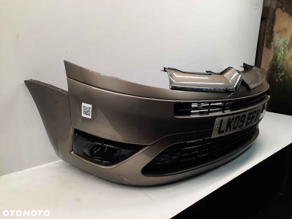 ^ ZDERZAK PRZÓD PRZEDNI DO CITROEN C4 GRAND PICASSO KEBC ZŁOTY PIASKOWY HALOGENY - 4