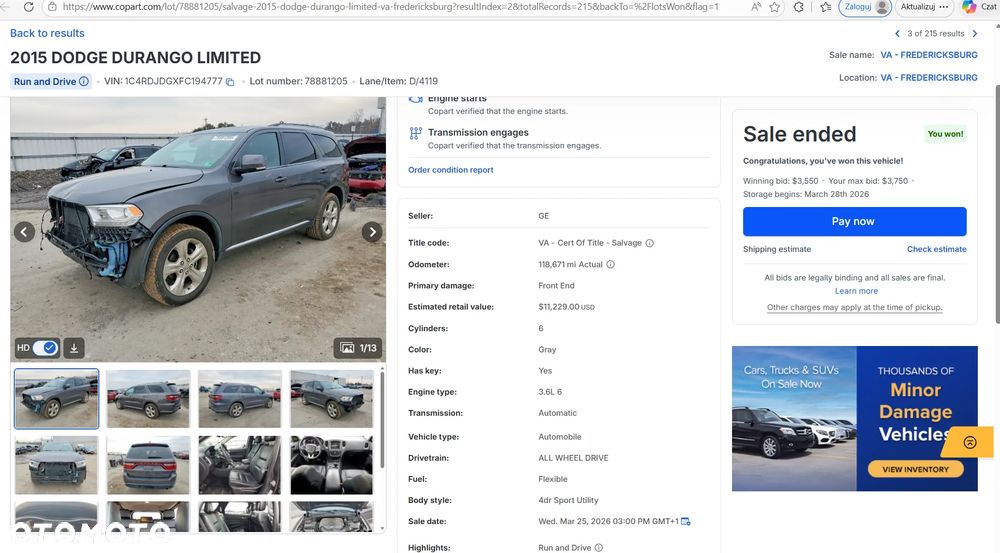 Dodge Durango 3,6 Limited - 14