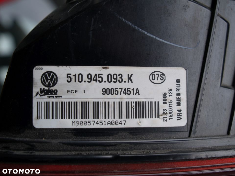 Image Volkswagen Golf Sportsvan zadní levé světlo VW - 510945093K