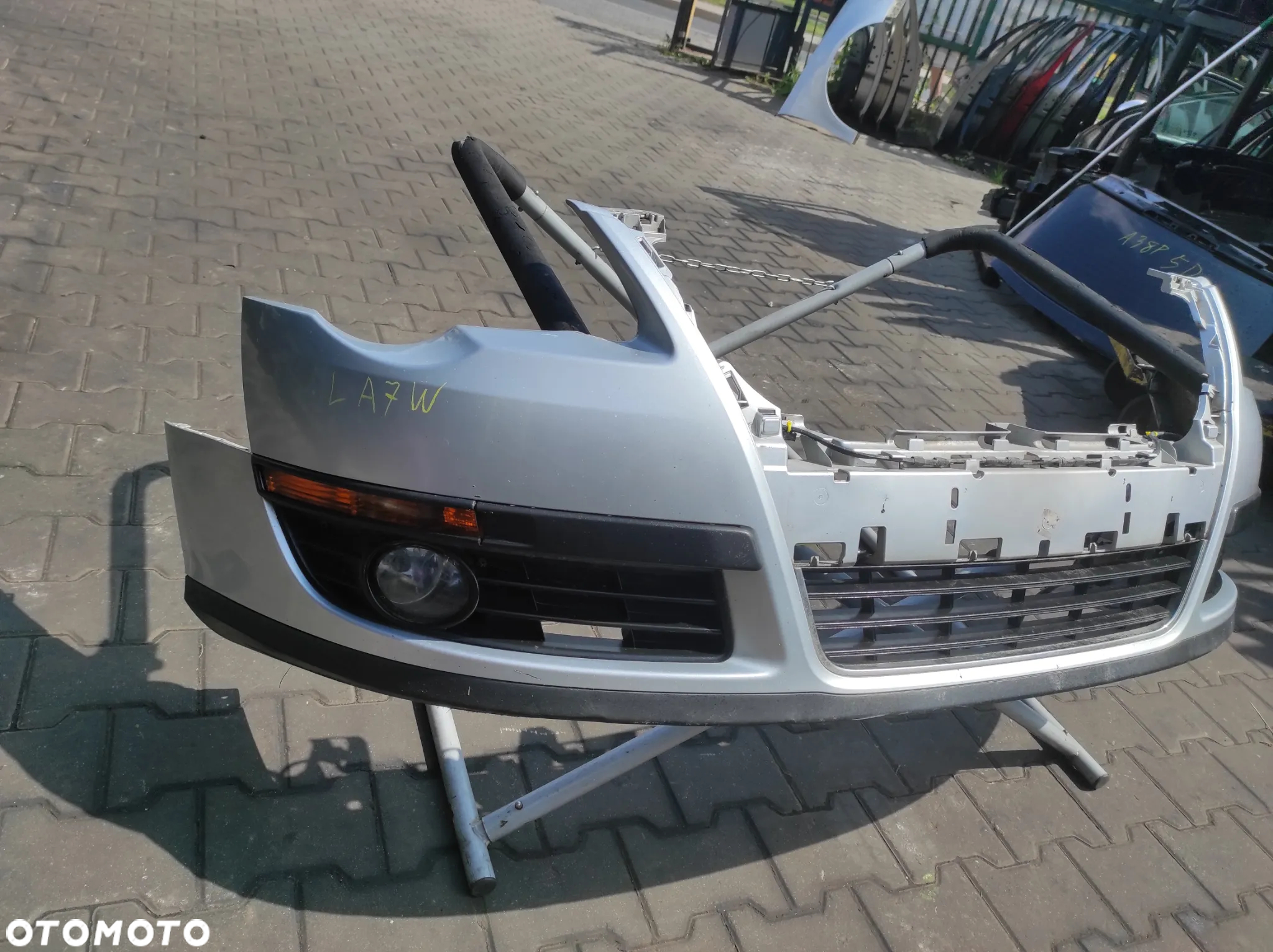 VW PASSAT B6 ZDERZAK PRZEDNI PRZÓD KIERUNKOWSKAZ HALOGEN LA7W SREBRNY WYSYŁKA !!!! - 3