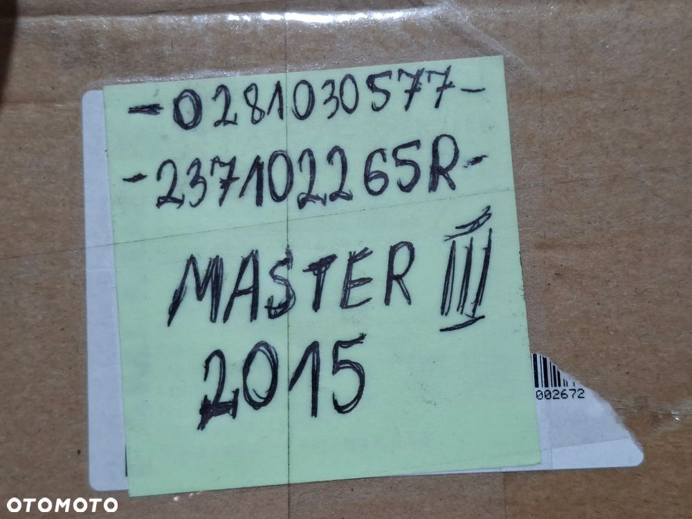 Komputer sterownik silnika Renault Master III  2015 rok zestaw  nr 284B15323R , 237102265R , 0281030577 - 5