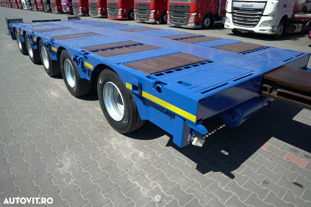 Faymonville REMORCĂ JOSĂ FAYMONVILLE / STZ-5AX / EXTENSIBILĂ / 5 AXE / MTA: 68 TONE / AXE DE DIRECȚIE / SUPORT / 19,1 M / SAF - 16