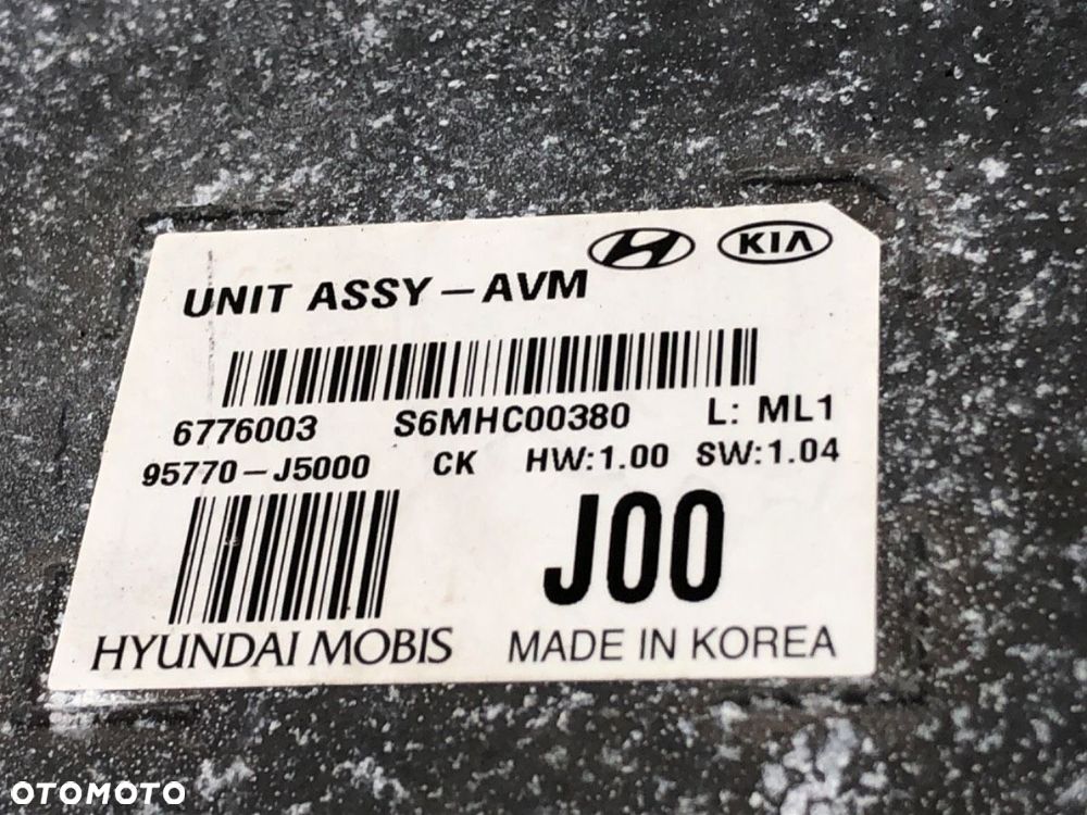 MODUŁ KAMERY  KIA STINGER (CK) 2017 - 2022 3.3 T-GDi 4WD 272 kW [370 KM] benzyna 2017 - 2022 - 4