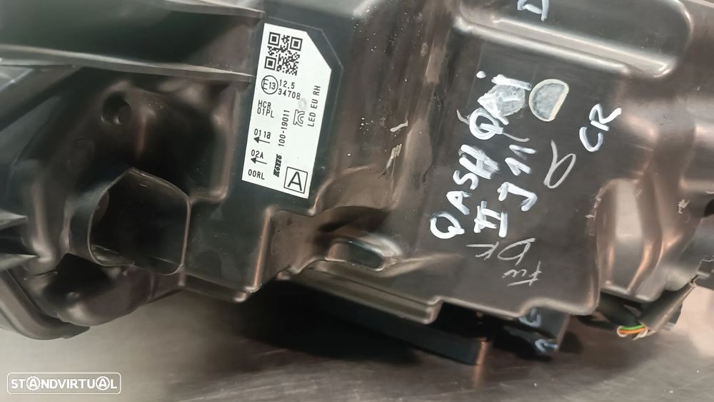 OTICA / FAROL LED NISSAN QASHQAI J11 FASE 2 FACELIFT - DIREITO 100-19011 (2 APOIOS PARTIDOS) - 9