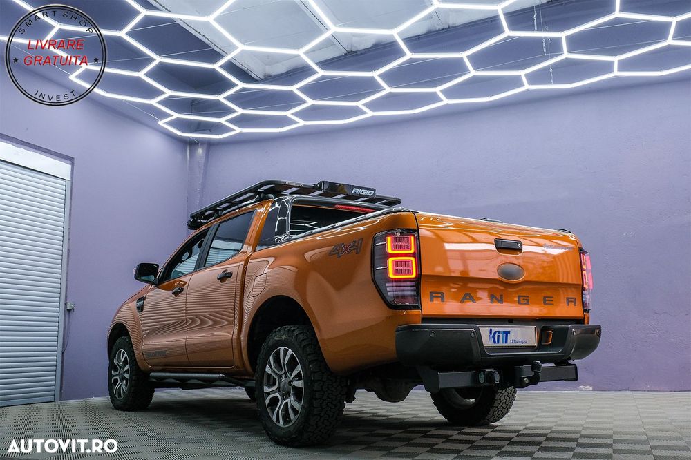 Stopuri LED Ford Ranger (2012-2018) Geam Clar cu Semnal Dinamic- livrare gratuita - 19