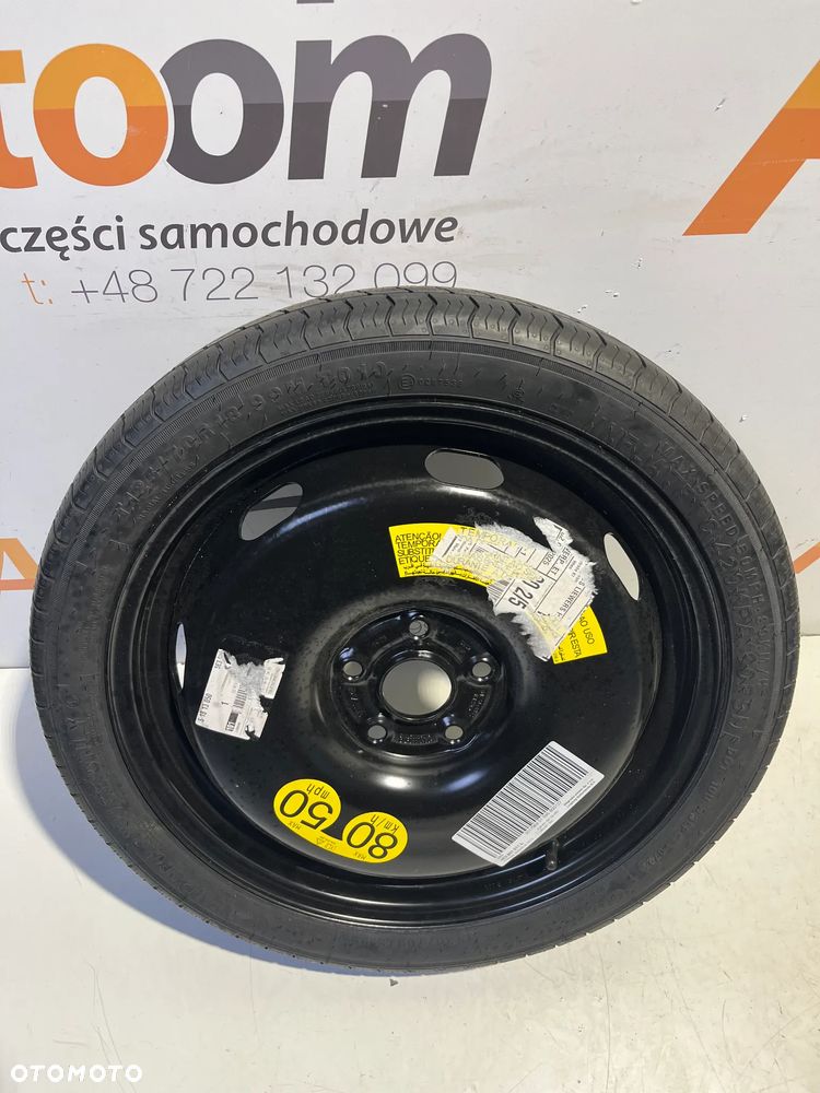 KOŁO DOJAZDOWE R18 5X112 ET25.5 T125/70R18 VW 31.2JX18H2  5E3601011L,5E3601324.5Q0601027 - 1