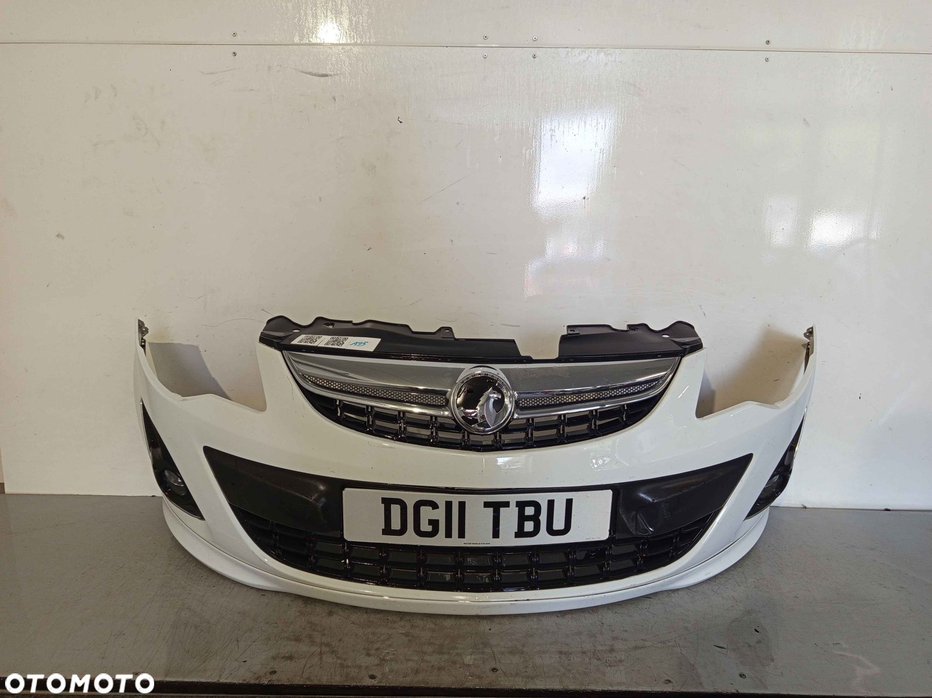 + ZDERZAK PRZÓD PRZEDNI OPEL CORSA D LIFT FL Y474 BIAŁY HALOGENY DOKŁADKA ! - 1