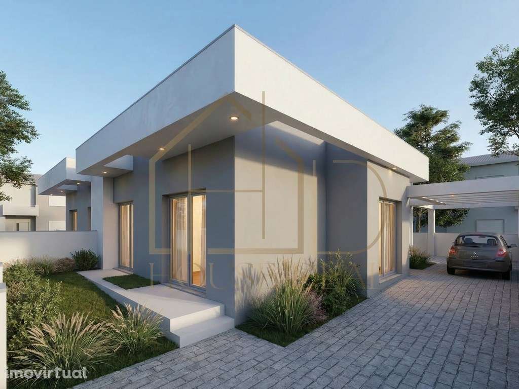 Moradia Térrea T3 com Piscina. Pinhal do General. Fernão Ferro - Grande imagem: 3/26