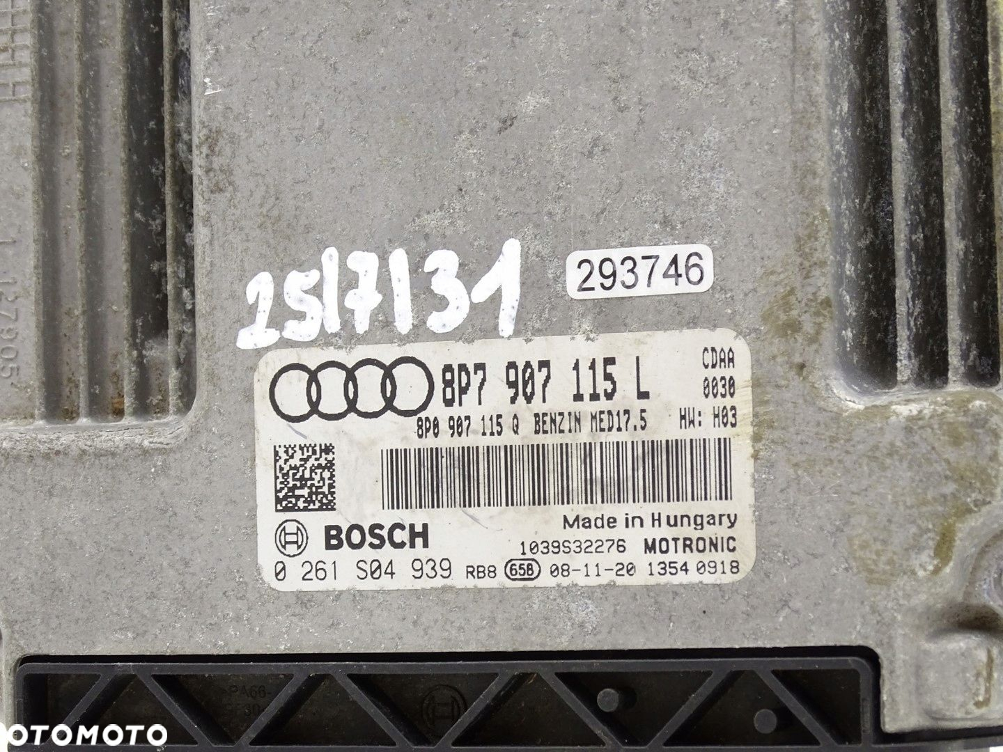 KOMPUTER STEROWNIK SILNIKA A3 8P LIFT 1.8 TFSI 8P7907115L - 3