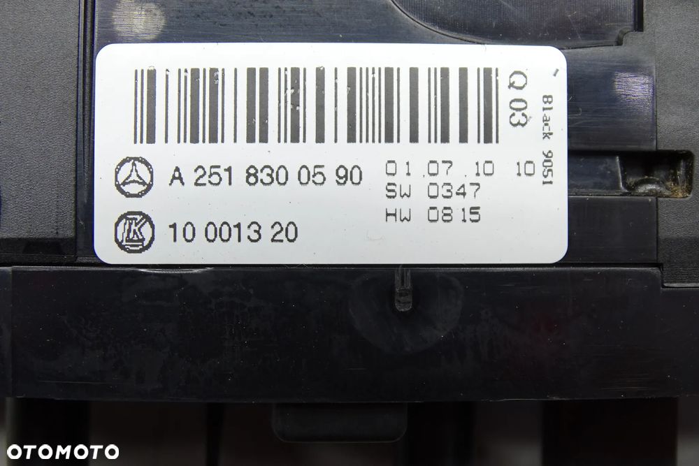 MERCEDES R-W251 Panel przelacznik szyb sprawny 2518300590 - 3