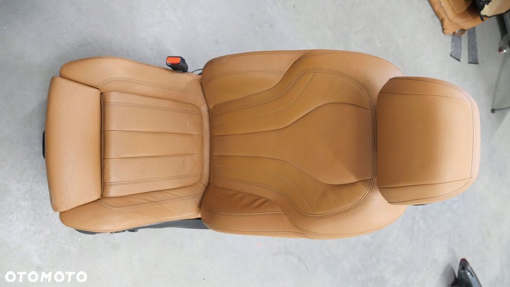 bmw x5 f15 f16 fotel lewy kierowcy elektryczny podgrzewany cognac m-pakiet - 3