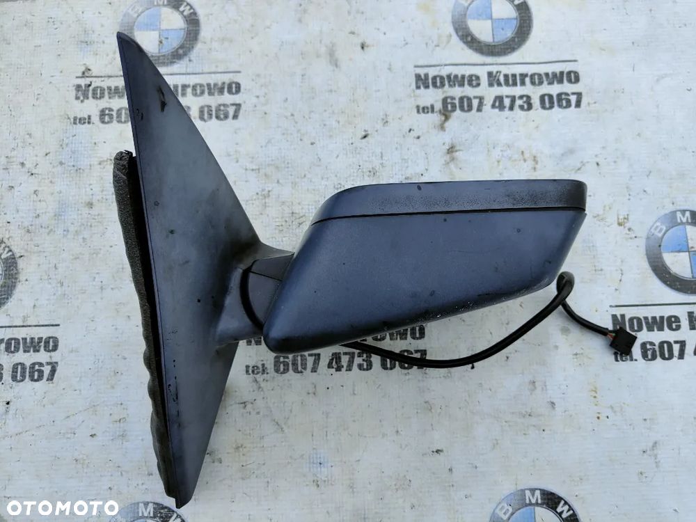 BMW E46 Lusterko lewe czarne 5 pinów Europa - 5
