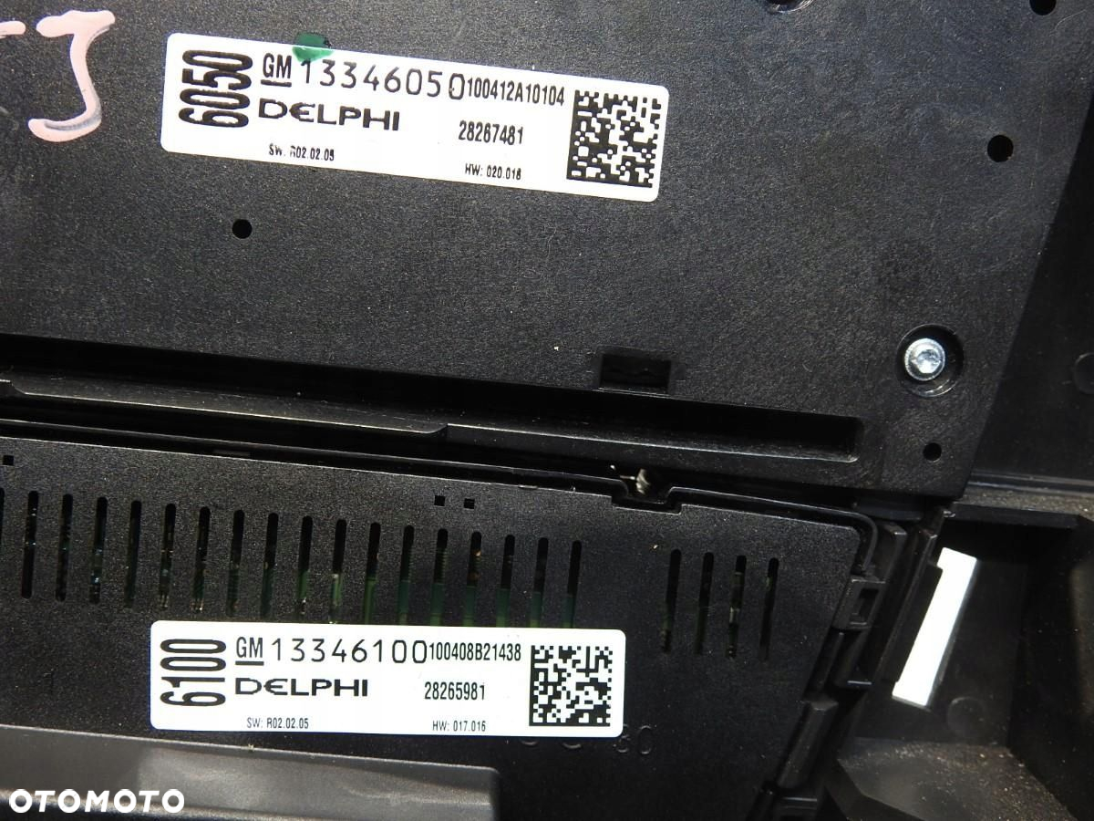 PANEL STEROWANIA KLIMATYZACJĄ RADIEM OPEL ASTRA J 13346050 13346100 - 5