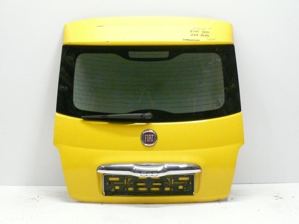 KLAPA TYLNA BAGAŻNIKA FIAT 500 2007 2015 KOMPLETNA