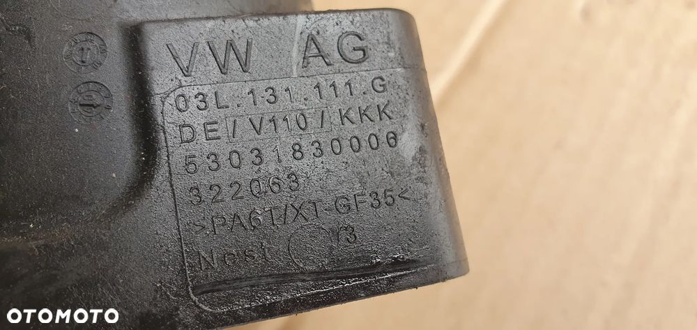 Przewód wąż rura intercoolera VW Passat B6 2.0 TDI 03L131111G 5N0145828D 5N0145840F - 6