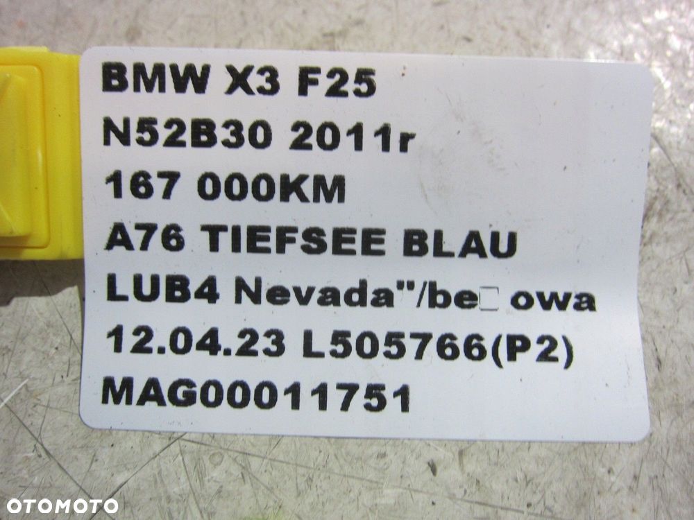 BMW X3 F25 X4 F26 PRZEWÓD CHŁODNICY OLEJU 4611312 - 8