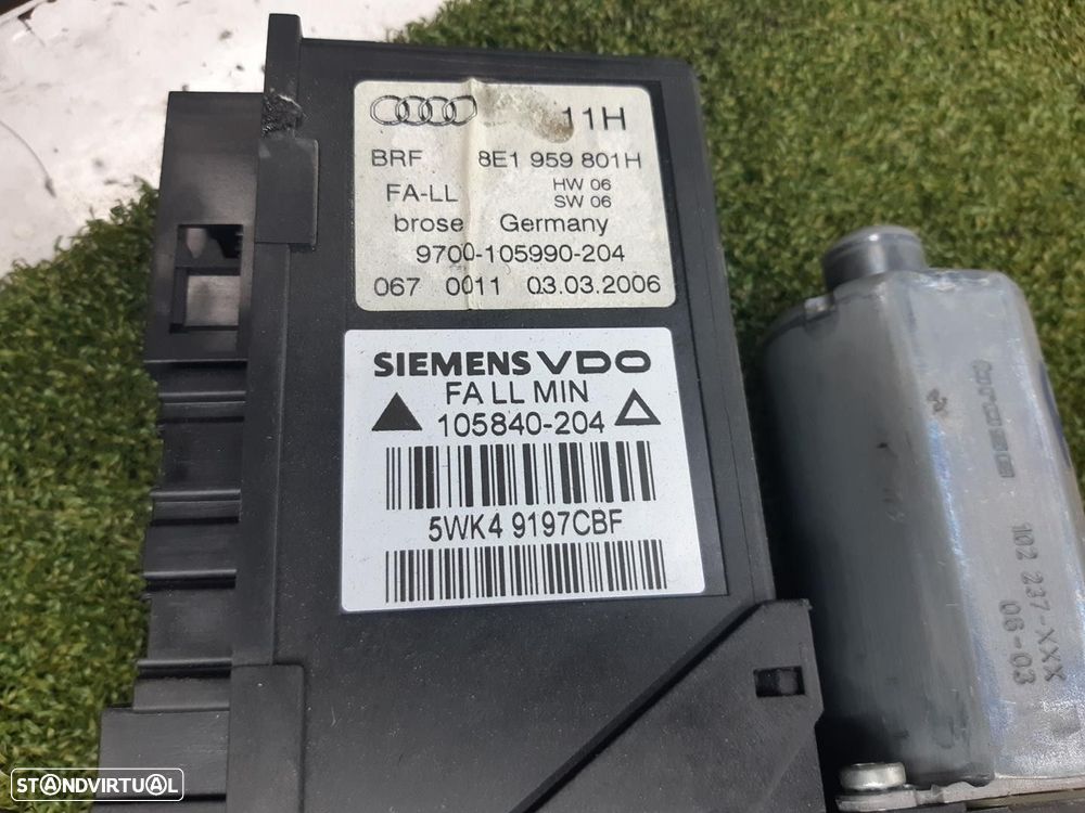 ELEVADOR DE VIDRO FRONTAL ESQUERDO AUDI A4 AVANT 2006 -8E1959801 - 4