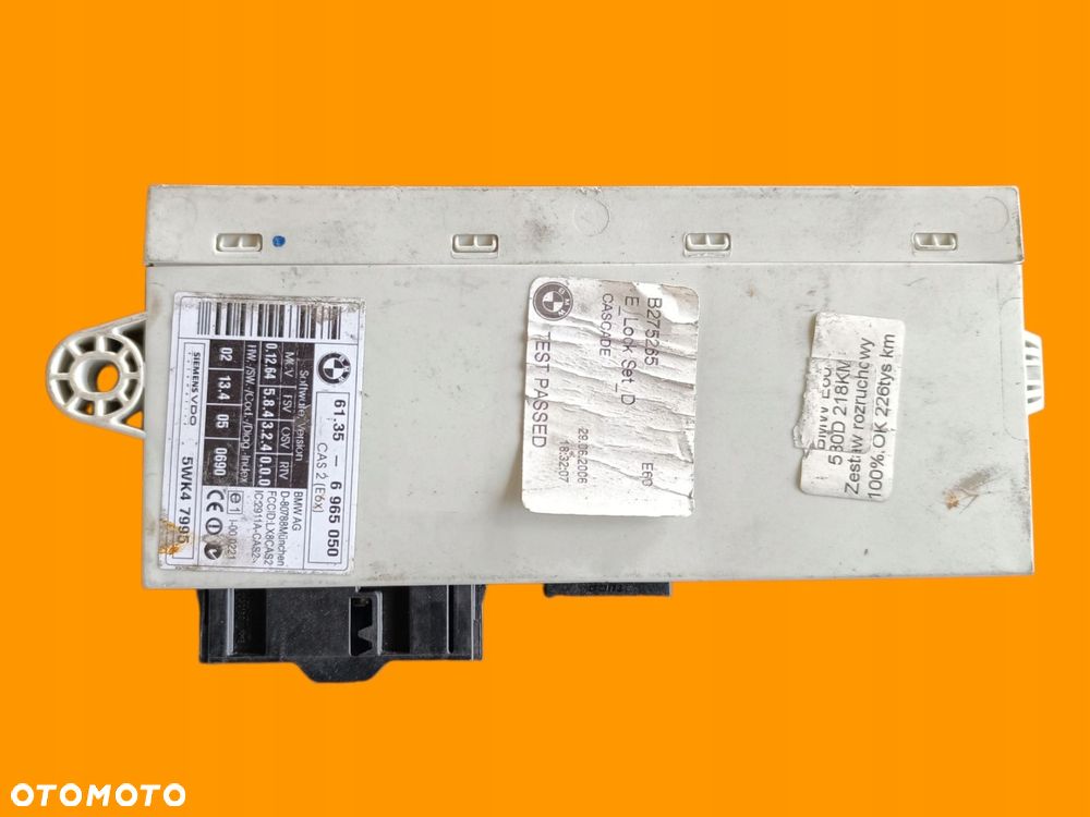 komputer sterownik silnika bmw e60 530d 03-10 0281011224 zestaw startowy - 4