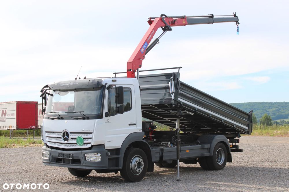 Mercedes-Benz Atego 1524 Nowy 3-stronny Wywrot Kiper Wywrotka Nowy żuraw HDS HMF 810 K2 Fassi Palfinger Hiab DN HC TGL TGM Midlum Eurocargo LF FL