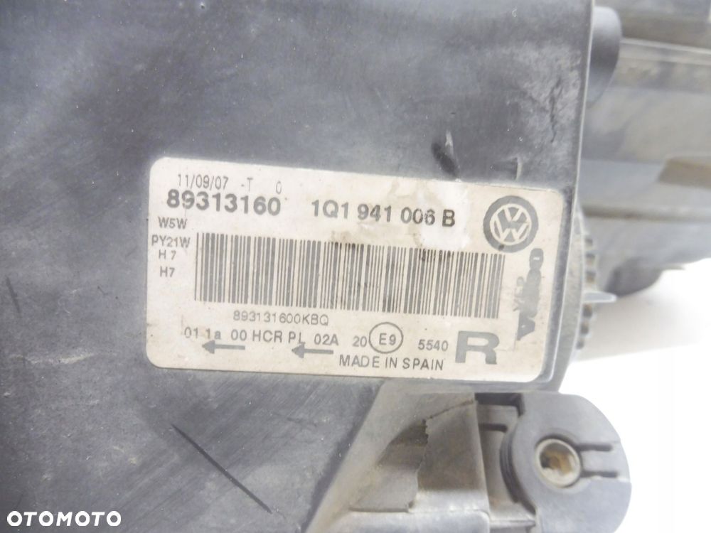 volkswagen eos 1q1 lampa prawa zwykla - 5