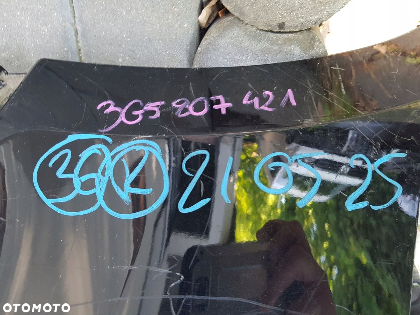 VW PASSAT B8 SEDAN zderzak tył spoiler tył 3G5807421 - 9