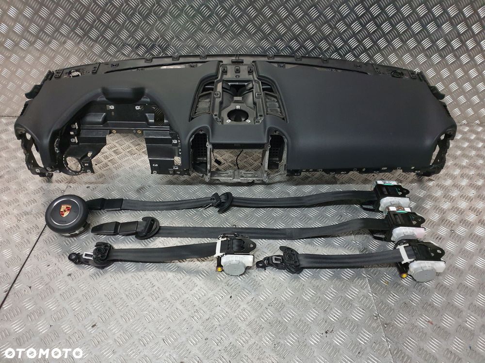 porsche cayenne ii lift 7p5 deska konsola kokpit airbag poduszki pasy - 2
