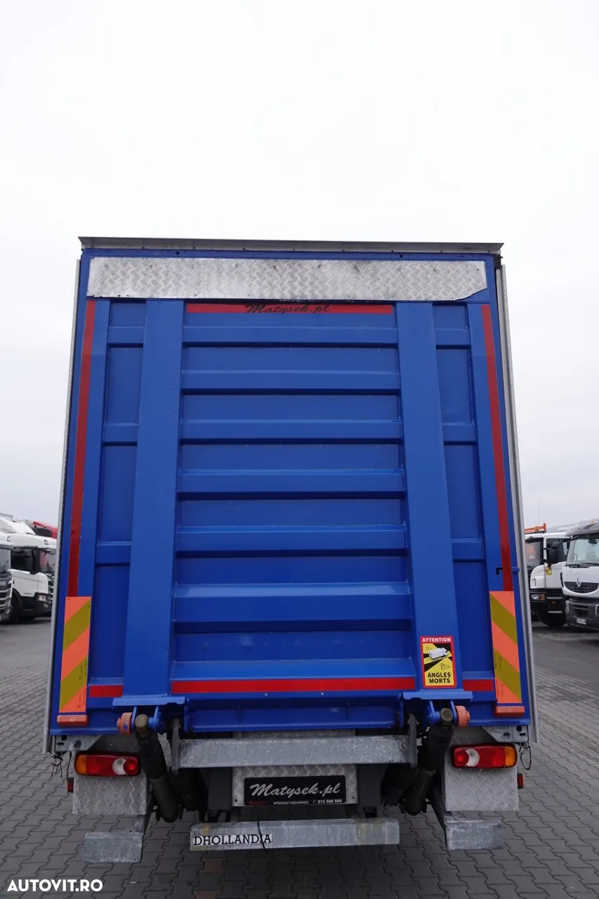 MAN EUROCARGO / 12. 190 / PERDEA - 8,5 m / SOLO / RIDIFICĂTOR / CONTRACTUL DE SERVICE POST / EURO 6 - 10