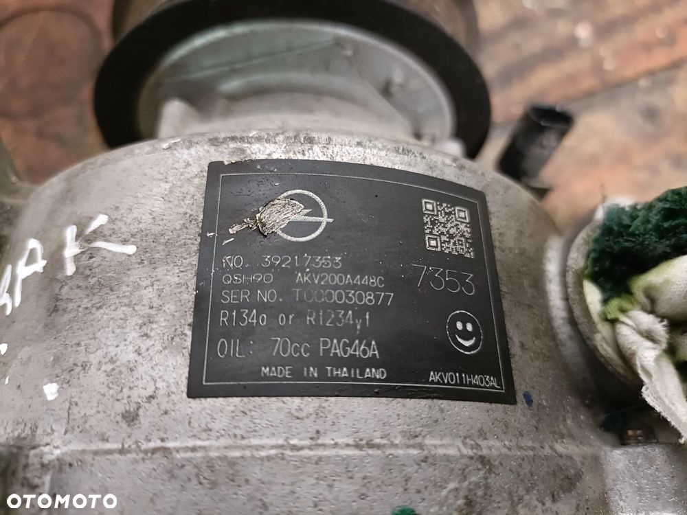 OPEL ASTRA K 15-21 1,5 CDTI sprężarka kompresor klimatyzacji 39217353 * - 5