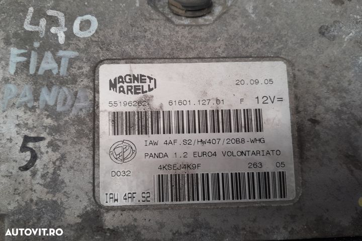 Calculator motor ECU 51834074 51834074 Fiat Panda 2 [2003 - 2011] Hat - 2