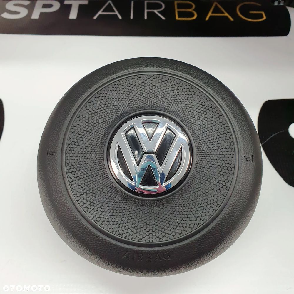 VW GOLF VII 7 DESKA ROZDZIELCZA KONSOLA KOKPIT PULPIT PODUSZKI AIRBAG AIR BAG PASY KIT SET - 5