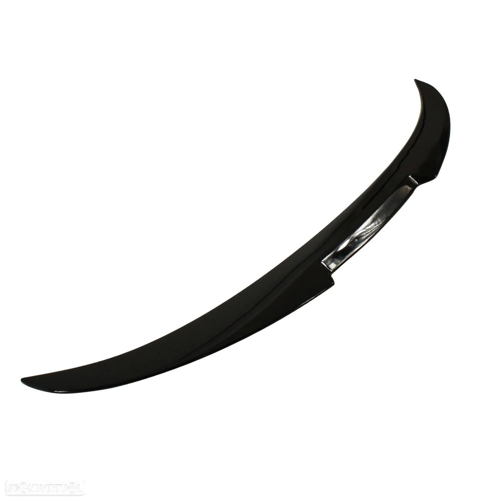 Aileron / lip / spoiler traseiro em preto piano brilhante para BMW serie 5, F10 2010-2017 M4 Look em plástico ABS - 2