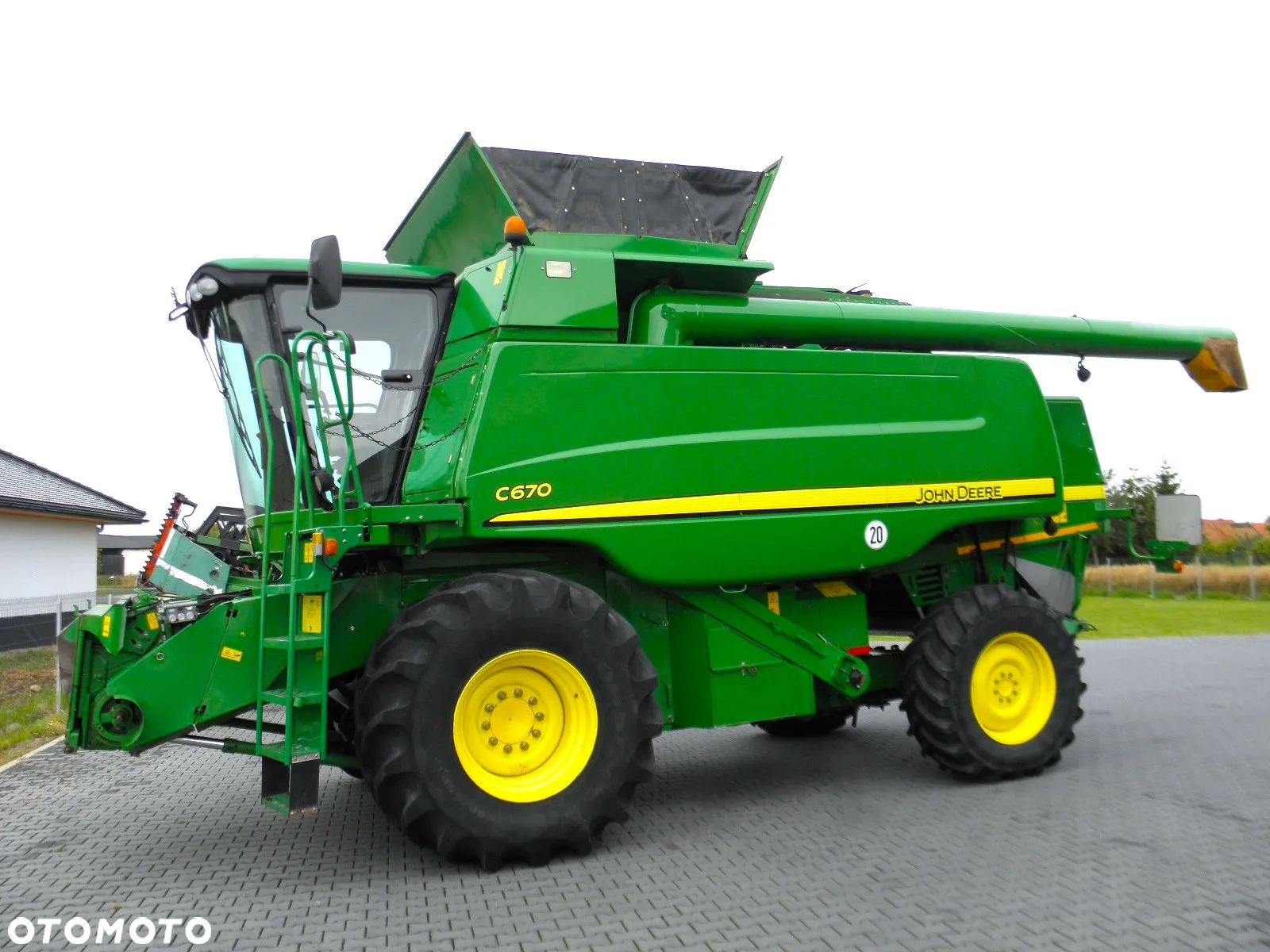 John Deere C 670 2008 Rok, heder 7,6m, 1900 mtg, Nie Malowany, Stan Idealny - 13