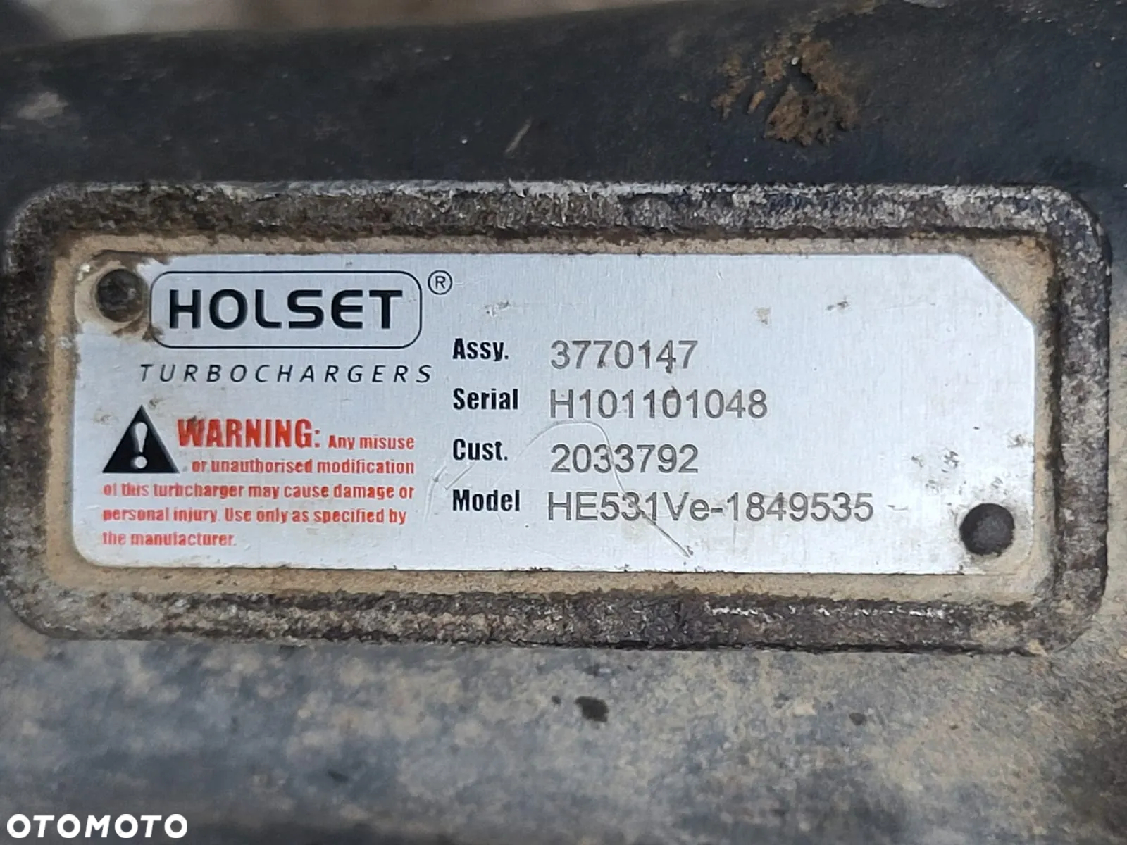 TURBOSPREZARKA SCANIA 3770147 TURBINA HOLSET VTG - 2