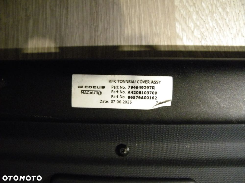 JAK NOWA ORYGINALNA ROLETA BAGAŻNIKA MERCEDES CITAN II 2 W420 21-26 A420 A4208103700 - 10