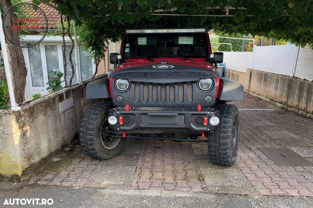 Grila Frontala cu Faruri LED CREE Angel Eye si Semnalizari compatibile cu Jeep Wra- livrare gratuita - 20