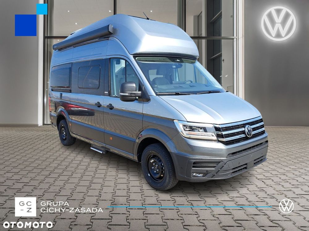 Volkswagen Grand California Grand California 600 DMC 3500kg silnik: 2,0 l TDI EURO VI-e SCR / 163KM/skrzynia biegów: Przedni napęd automatyczna 8-biegowa rozstaw osi: 3640 mm - 7