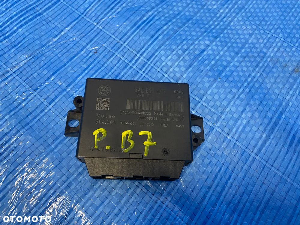 MODUŁ STEROWNIK CZUJNIKÓW PARKOWANIA PDC VW PASSAT B7 3AE919475 ORYGINAŁ - 1