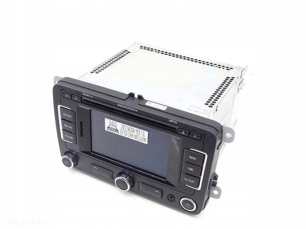RADIO RADIOODTWARZACZ NAVI NAWIGACJA CD MP3 SKODA YETI I 1 5L 3T0035192F - 3