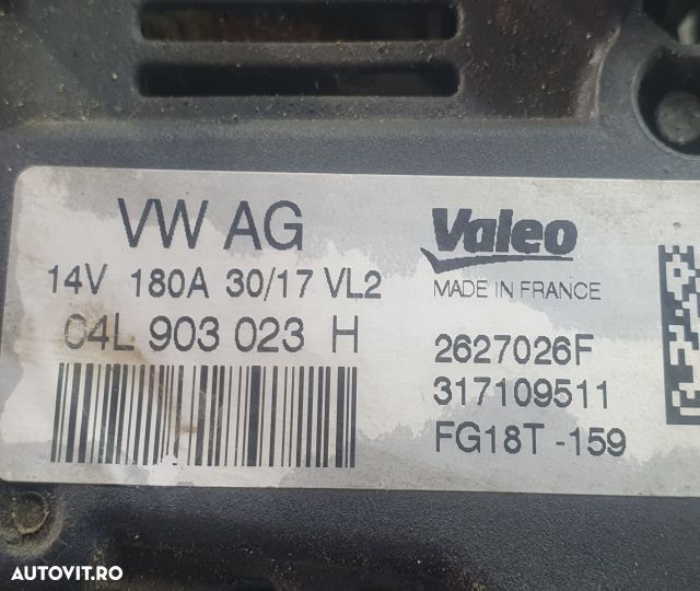 Alternator 903023h 1.9 tdi CAY Volkswagen VW Touran 1  [din 2003 pana  2006] seria - 2