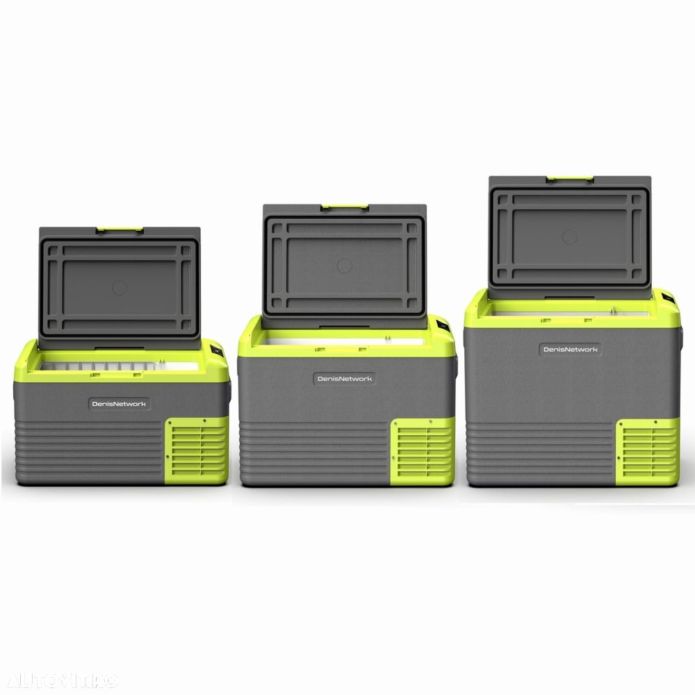 Frigider SMART 30/40/50l auto cu compresor pentru rulotă, camion, dube 3,5t cu alimentare la brichetă, baterii panou solar cu congelare -20°C - 2