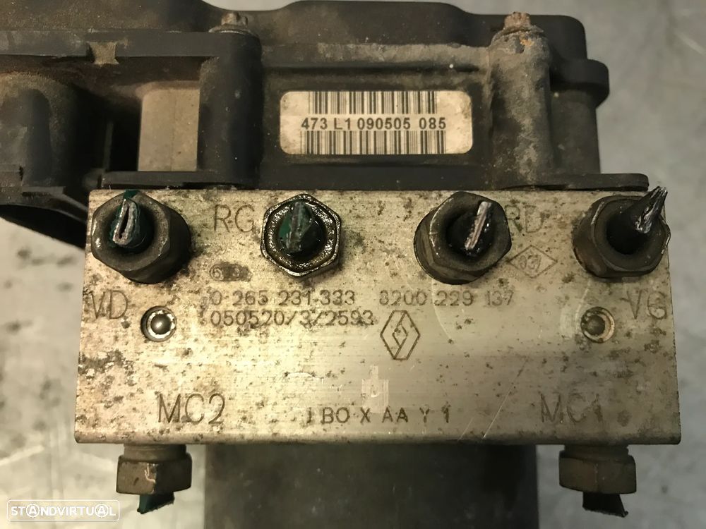 ABS RENAULT CLIO II 01-06 0265231333 8200229137 - 4