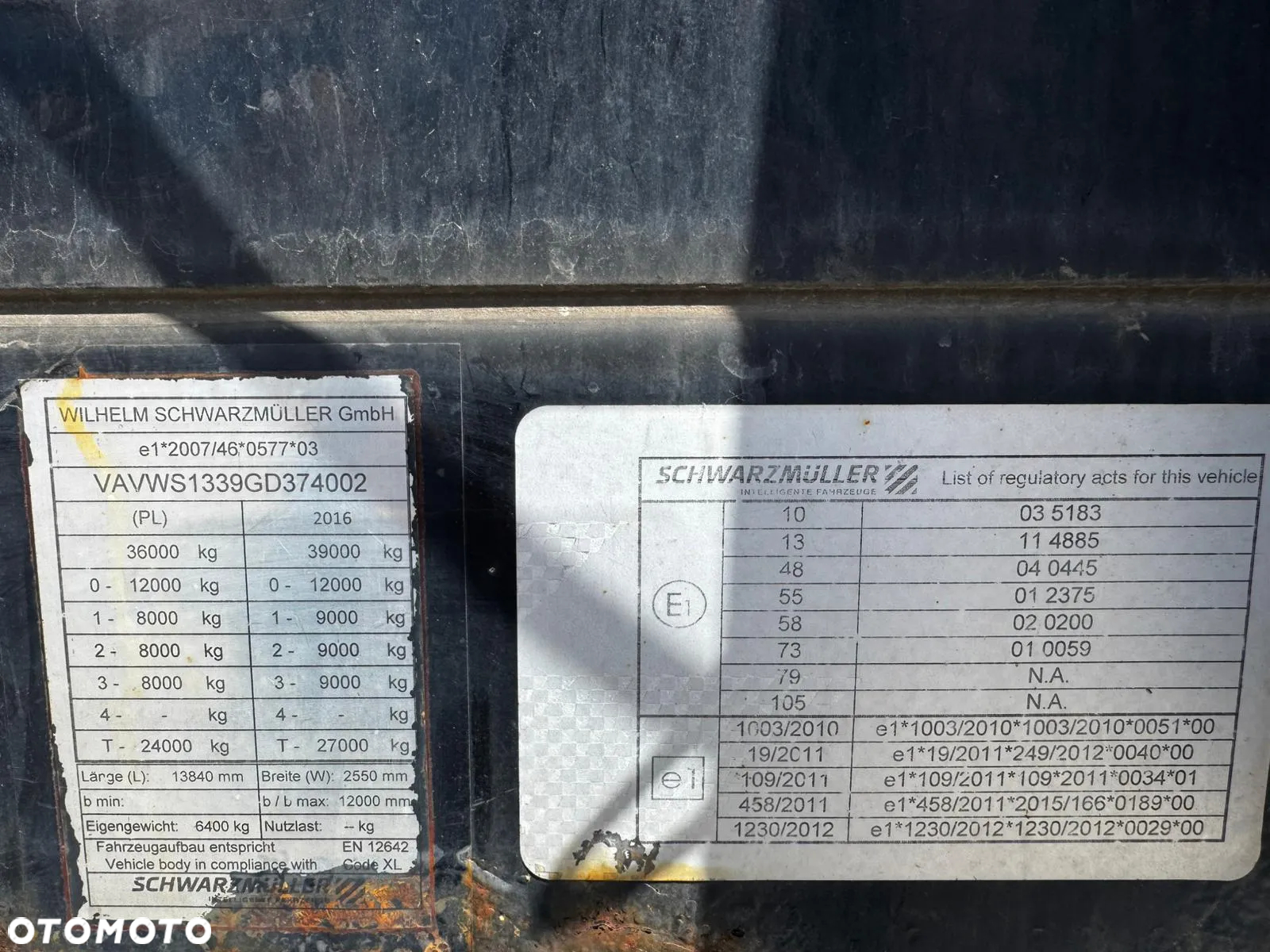 Schwarzmuller COILMULDE/ 6400KG/ Felgi Alu/ Oś podnoszona - 10