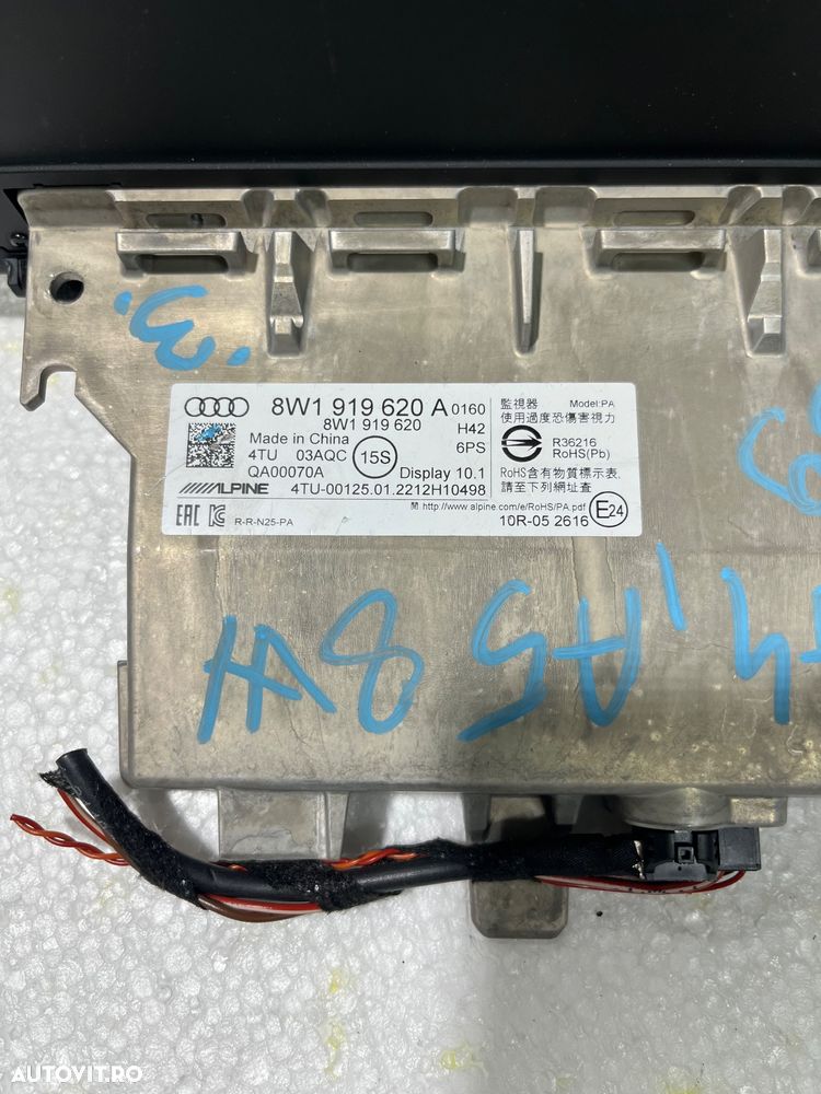 Display navigatie 8W1919620A Audi A4 A5 B9 facelift 2022 - 6