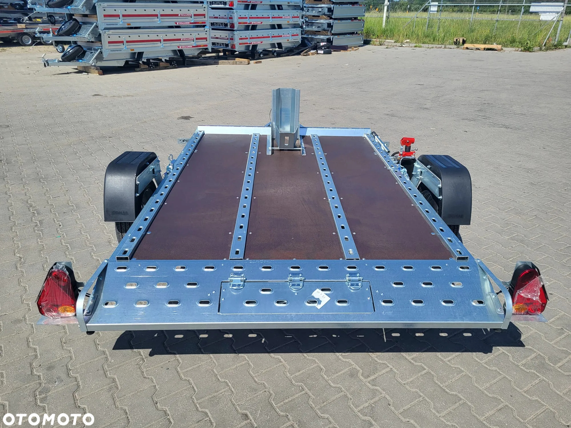 TEMARED DOSTAWA! Przyczepa MOTO-QUAD 2616 wym. 264 x 161cm Solidna przyczepa do przewozu motocykli, UCHYŁ hydrauliczny, DMC 750kg - 3
