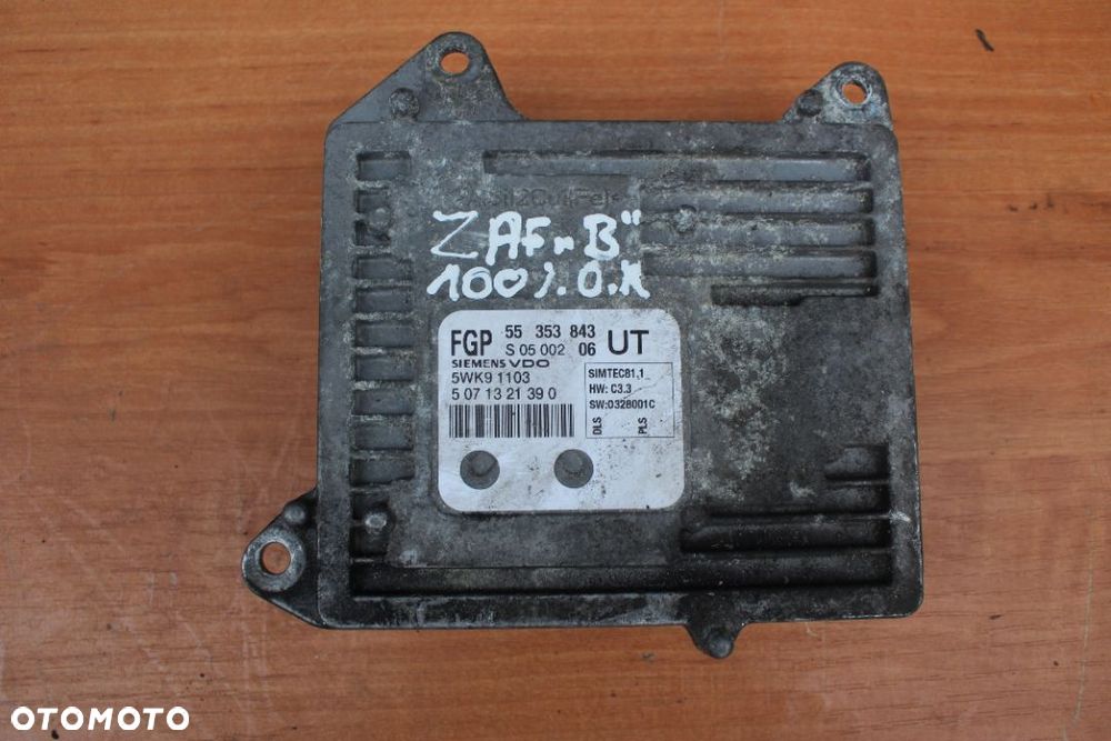 STEROWNIK KOMPUTER SILNIKA OPEL ZAFIRA B Z22YH Direct 55353843
