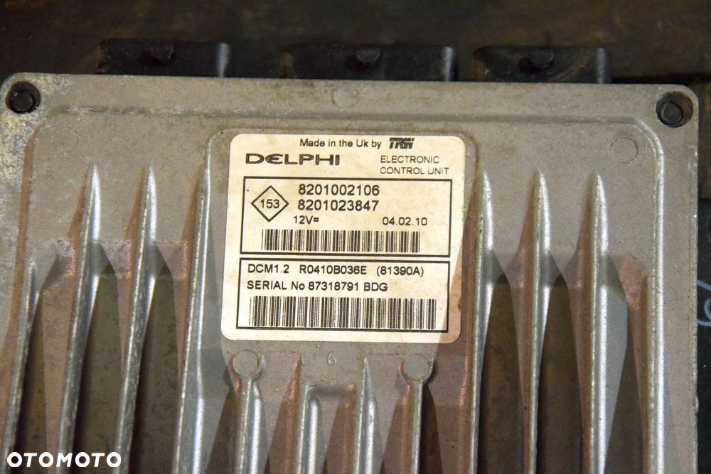 Dacia 1.5 dci Sterownik silnika 8201002106 8201023847 - 2