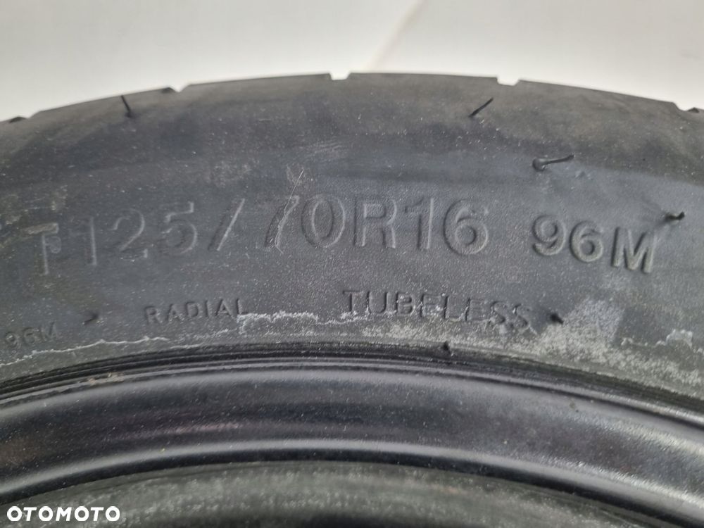KOŁO DOJAZDOWE Audi Seat Vw Golf VI 125/70 R16 1K0601027AL 5x112 dojazdówka - 7