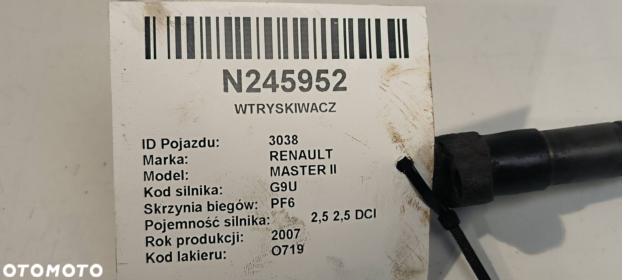 WTRYSKIWACZ RENAULT MASTER II 0445110265 - 2